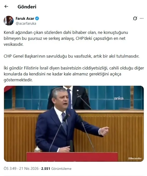 Özgür Özel'den büyük skandal! Gazze’li bebeklere "İsrailli" dedi | AK Parti'den peş peşe tepkiler - 3