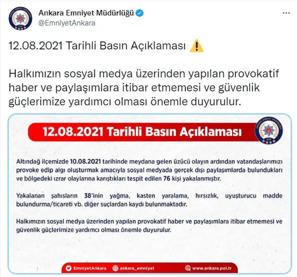 Son dakika: Ankara Emniyeti’nden Altındağ açıklaması: 76 kişi yakalandı! Emirhan Yalçın’ı öldüren Yahya Abdo’nun ifadesi ortaya çıktı