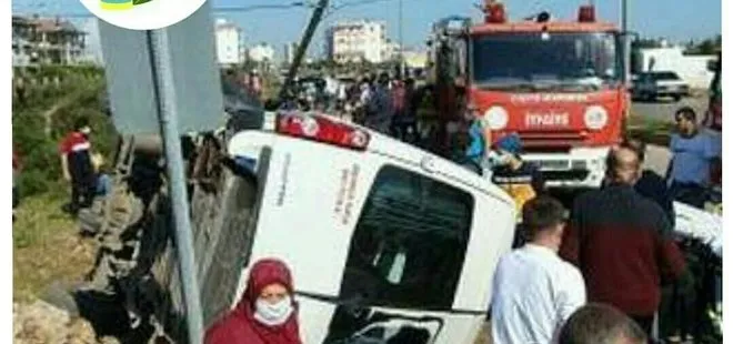 Antalya’da servis minibüsü ile otomobil çarpıştı: 1 ölü 8 yaralı