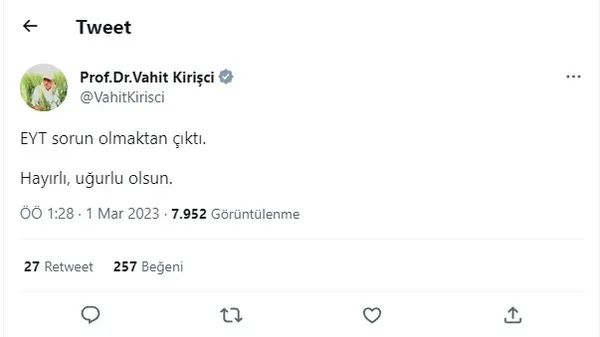 Siyasilerden EYT paylaşımları - 4