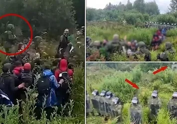 Belarus'un göçmen oyunu Avrupa'yı karıştırdı! İşte göçmenlerin ortaya çıkan görüntüleri