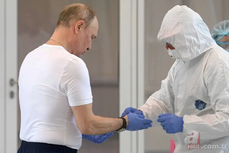 Putin’den riskli ziyaret! Koronavirüs hastalarını böyle ziyaret etti
