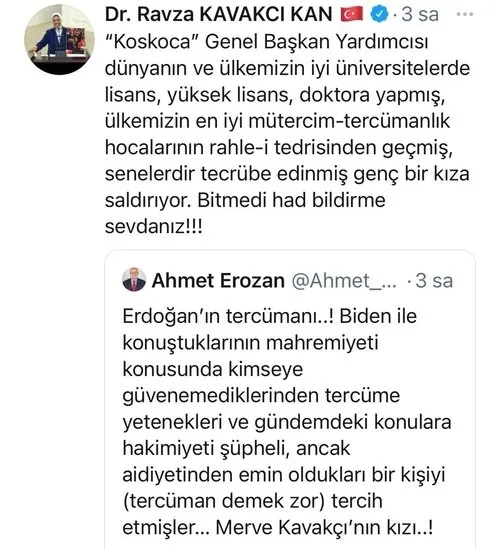 24 yıldır değişmeyen zihniyet: Merve Kavakçı’nın kızını karalamaya çalıştılar! 28 Şubat’ta da aynısını yapmışlardı