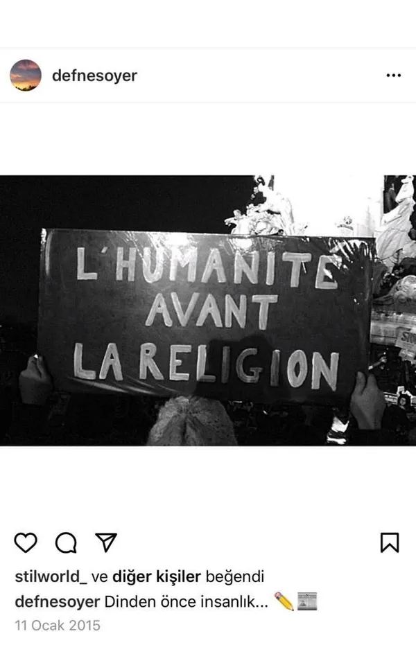 CHP’li Tunç Soyer’in eşi Neptün Soyer’den Charlie Hebdo’nun skandal karikatürüne destek