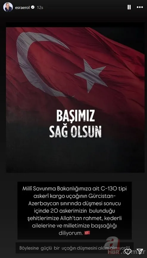 Başımız sağ olsun! Ünlülerden şehit olan askerlerimiz için taziye mesajları 7