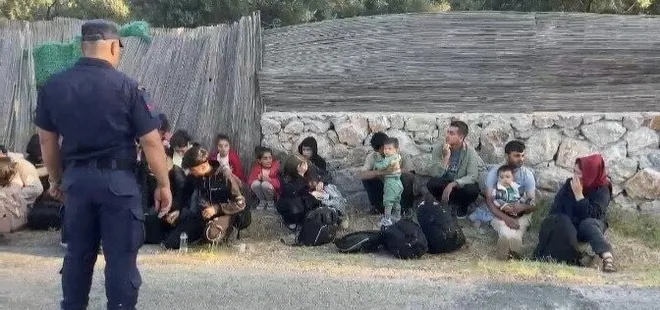 Ayvacık'ta 30 kaçak göçmen yakalandı