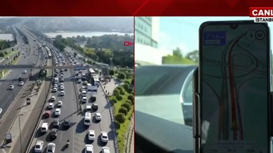 Son dakika: İstanbul Haliç’teki çalışma trafiği felç etti!