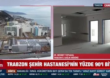 Trabzon Şehir Hastanesi ilk kez A Haber'de