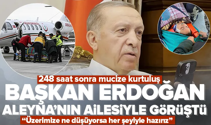 Başkan Erdoğan Aleyna Ölmez’in ailesiyle görüştü