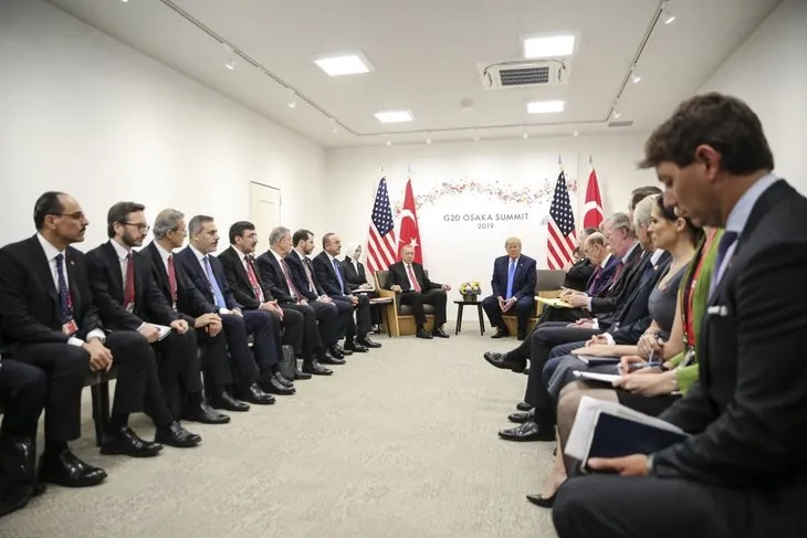 Erdoğan-Trump görüşmesinden fotoğraflar