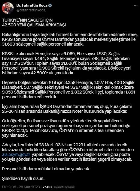 son-dakika-saglik-bakanligina-alinacak-42-bin-500-personelin-brans-dagilimi-belli-oldu-kac-hemsire-ebe-saglik-1679984074629.jpeg SON DAKİKA | Sağlık Bakanlığı'na alınacak 42 bin 500 personelin branş dağılımı belli oldu! Kaç hemşire, ebe, sağlık teknikeri alınacak? - 6
