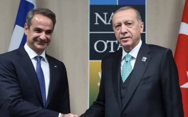 Başkan Erdoğan Miçotakis ile görüştü!