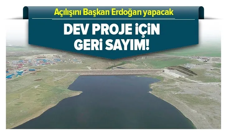 Kars Barajı’nın açılışı için geri sayım başladı! Açılışını Başkan Erdoğan video konferansla yapacak