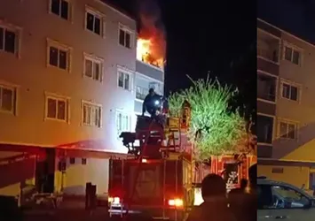 Hatay'da yangın paniği! 4 katlı binada alevler daireyi sardı