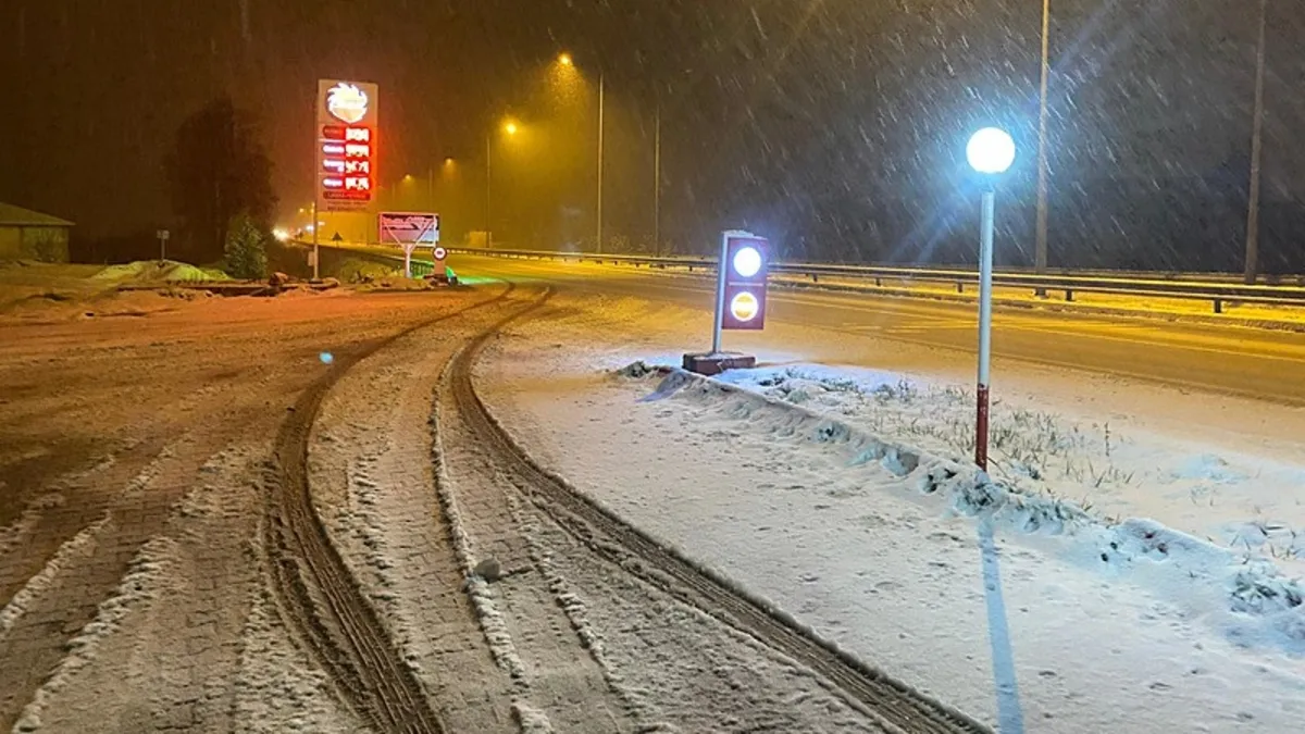 Çorum’da nisan ayında kar etkili oldu