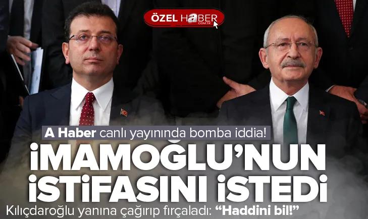 CHP lideri İmamoğlu’ndan istifasını istedi