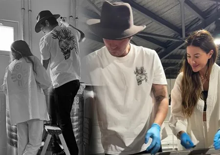 Kıvanç Tatlıtuğ ailesiyle bağ bozumuna gitti! Oğlu Kurt Efe'yle üzüm topladı