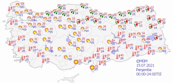 1625934278089.png Meteoroloji'den çok sayıda ile son dakika sağanak yağış uyarısı! İstanbul Ankara ve İzmir hava durumu - 9