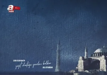 Ayasofya Camii'nde namaz tasviri