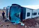 Yolcu otobüsü devrildi! Ölü ve yaralılar var