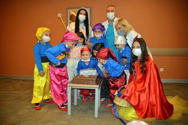 Lösemiyi yendiği hastaneye pamuk prenses olarak döndü - 2