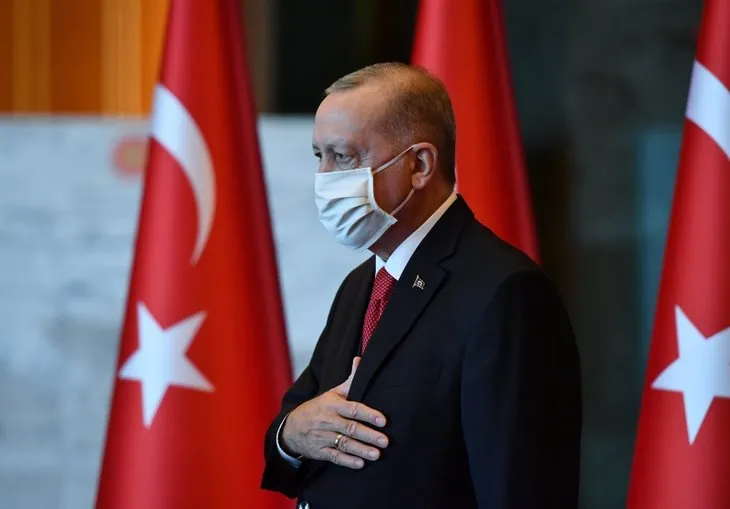 Başkan Erdoğan 29 Ekim Cumhuriyet Bayramı nedeniyle Külliye’de tebrikleri kabul etti