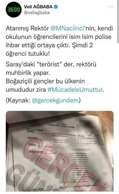 CHP'li Veli Ağbaba'dan skandal! Boğaziçi Üniversitesi Rektörü Naci İnci'yi hedef gösterdi - 2
