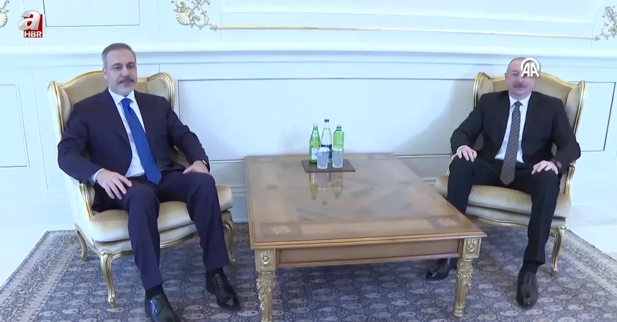 Dışişleri Bakanı Hakan Fidan Azerbaycan Cumhurbaşkanı Aliyev tarafından kabul edildi