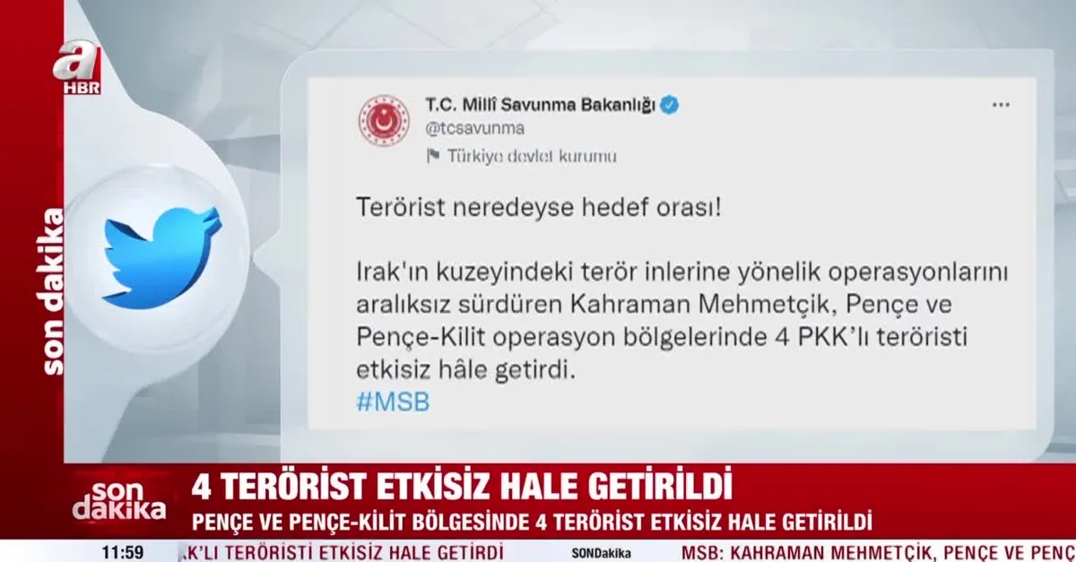 4 terörist etkisiz hale getirildi