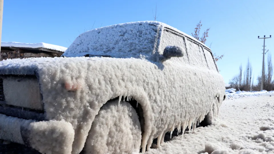 Bu fotoğraf Türkiye'de çekildi! Hava sıcaklığı eksi 25 derece ölçüldü