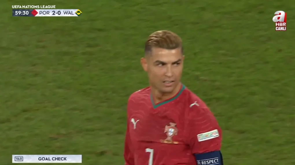 Portekiz'de Ronaldo'nun golü VAR'dan döndü!