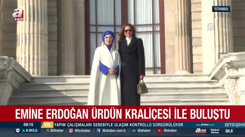 Emine Erdoğan Ürdün kraliçesi ile buluştu