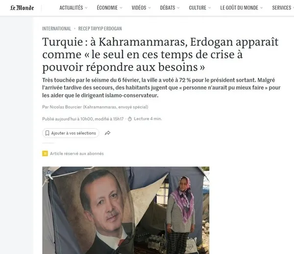 1684766244772.jpg Fransız gazetesi Le Monde'den itiraf: Erdoğan kriz zamanlarını karşılayacak tek kişi olarak görünüyor - 2