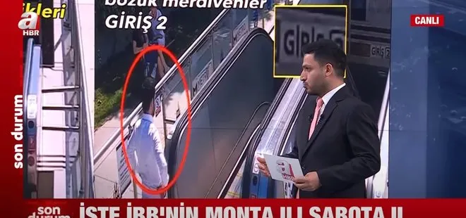 Murat Ongun’dan A Haber’e İftira! A Haber Muhabiri Mehmet Karataş İBB’nin ‘yürümeyen merdiven’ gerçeğini belgelerle açıkladı