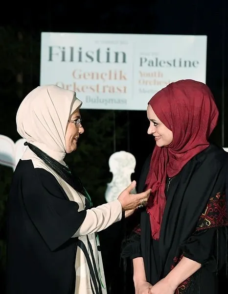 Son dakika: Emine Erdoğan Filistinli sanatçıları ağırladı: Irkçılığın şifası hoşgörüdür