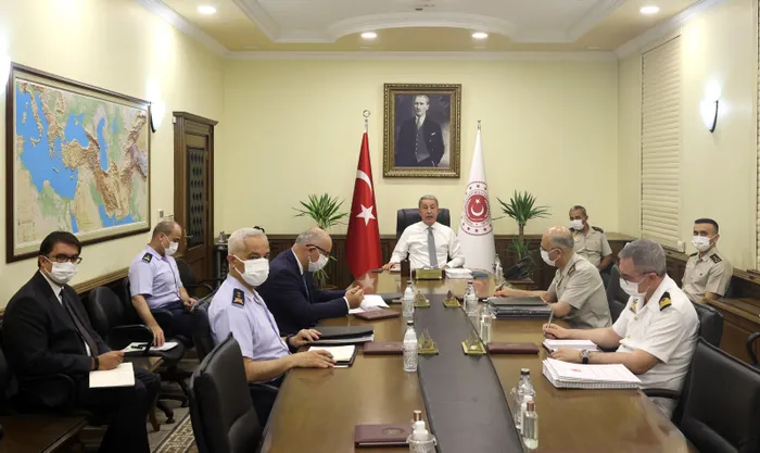 Son dakika: Milli Savunma Bakanı Hulusi Akar'dan komutanlarla toplantı - 3