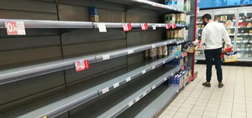 Avrupa'da gıda ve tedarik krizi! Market rafları boş kaldı