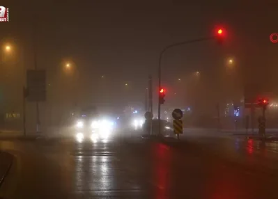 Denizli’de yoğun sis yaşamı zorlaştırdı