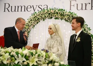 Erdoğan, Kahraman ve Yıldırım nikah şahidi oldu