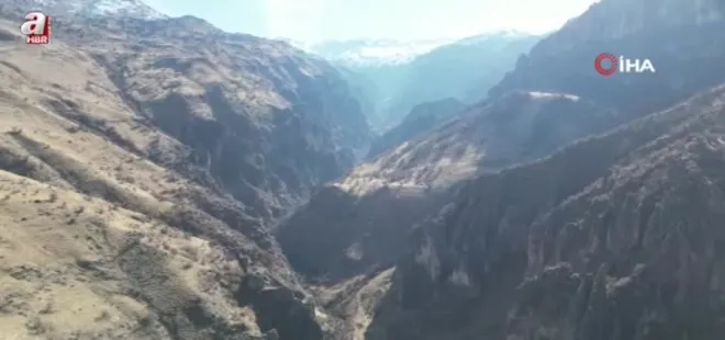 Şırnak'ta peri bacalarını andıran bölge