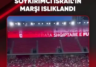 SOYKIRIMCI İSRAİL'İN MARŞI ISLIKLANDI