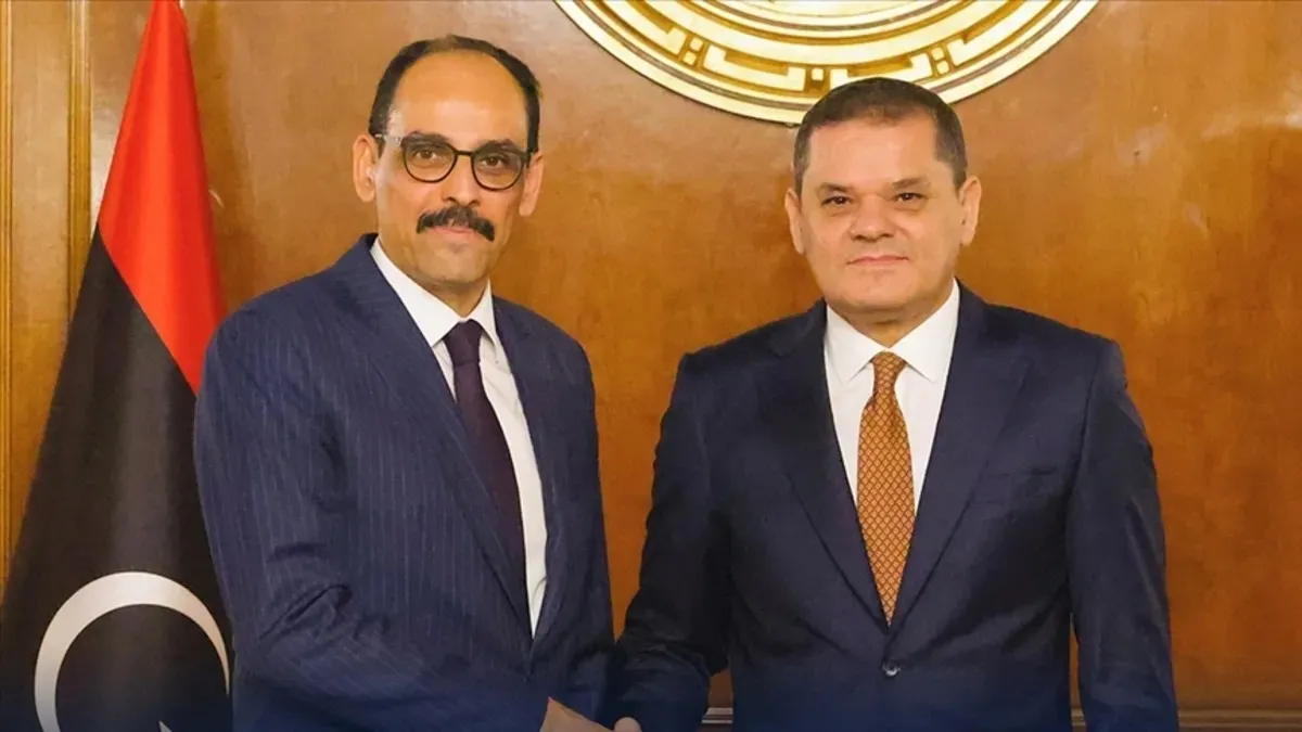 MİT Başkanı Kalın Libya Başbakanı ile bir araya geldi!