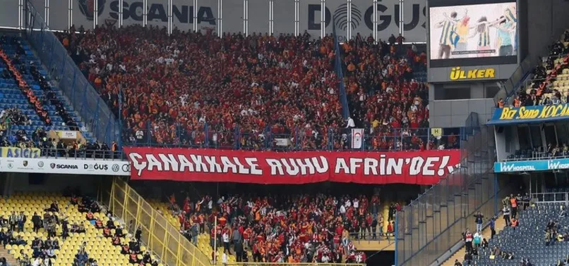 Galatasaraylı taraftarlardan Afrin'e selam!