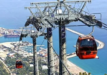Tünektepe teleferikle 9 dakika
