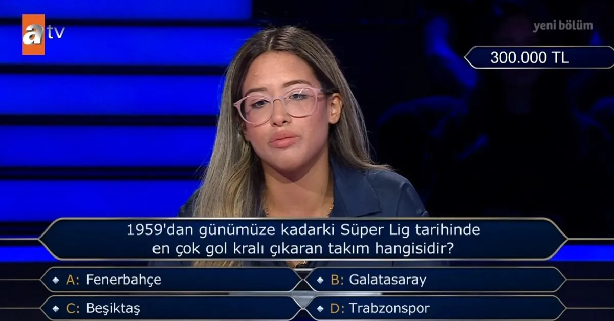 Milyoner'e damga vuran Süper Lig'in gol kralı sorusu!