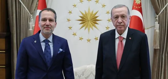 Başkan Recep Tayyip Erdoğan Yeniden Refah Partisi Genel Başkanı Fatih Erbakan’ı kabul etti