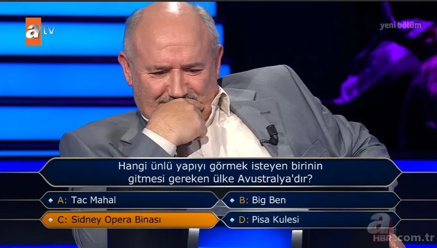 Milyoner'de gülümseten anlar! Soruda kendisini görünce oldukça şaşırdı 16