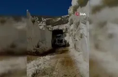 5 metre karda yol açma çalışması!