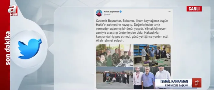 Son dakika | Selçuk Bayraktar’ın babası Özdemir Bayraktar vefat etti