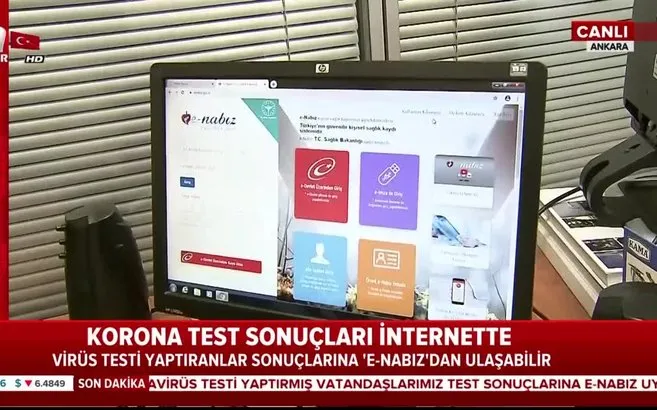 son dakika haberi koronavirus corona virus test sonuclari e nabiz uygulamasinda test sonucu nasil ogrenilir video ahaber son dakika video izle